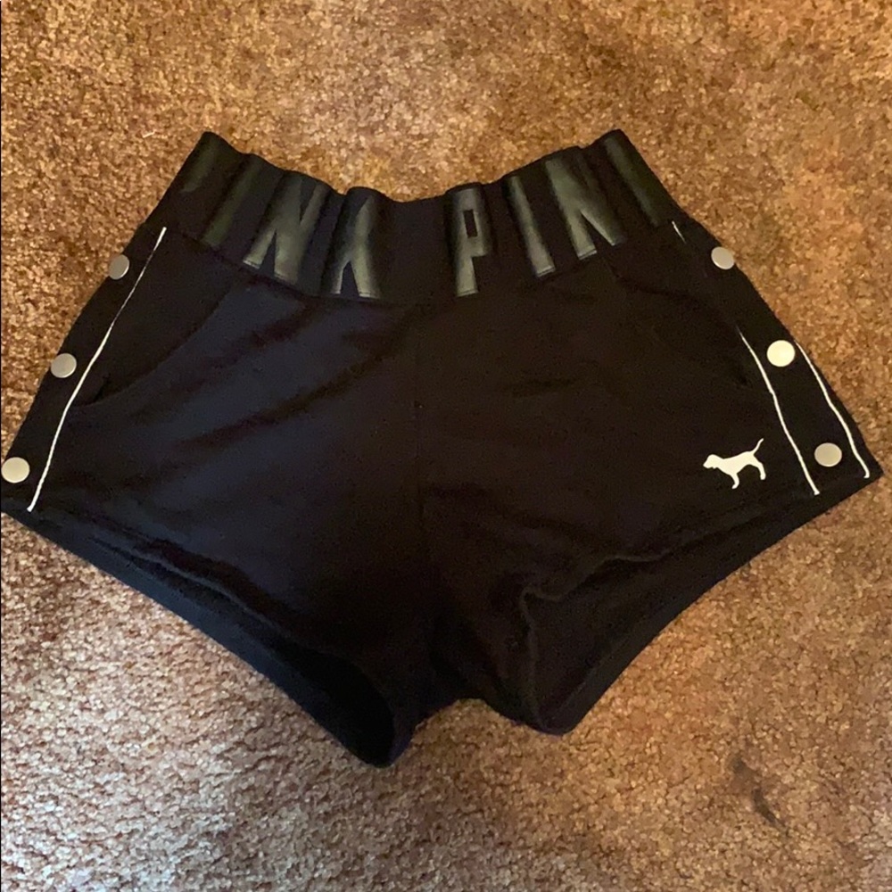 Victoria secret pink shorts in black